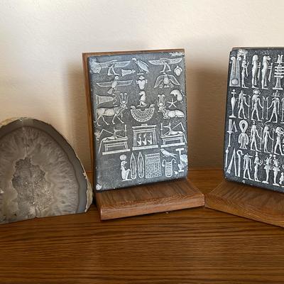 Hieroglyphic Book Ends 