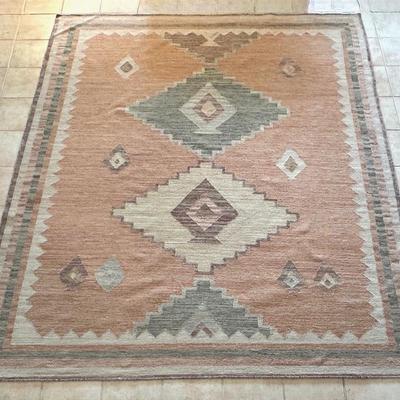 Tribal Southwestern Wool Handcrafted Carpet