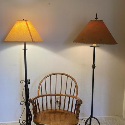 Rocking Chair With Two Lamps   
