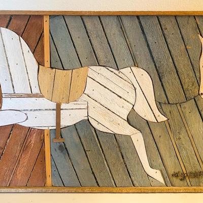Original Degroot Wood Art 1977