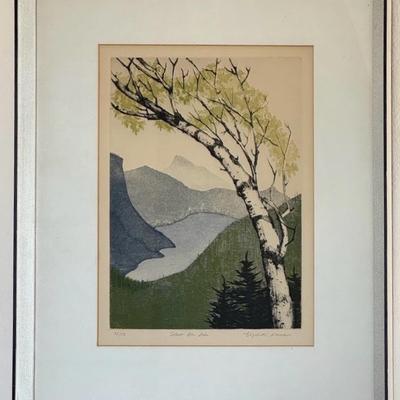 “Cobalt Blue Lake” signed And Numbered 