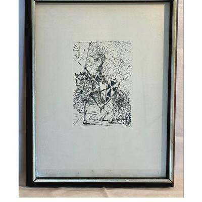Salvador Dali Certified Restrike Etching, El Cid