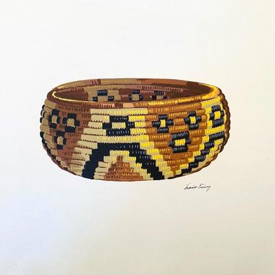 Coiled Basket By Louie H. Ewing