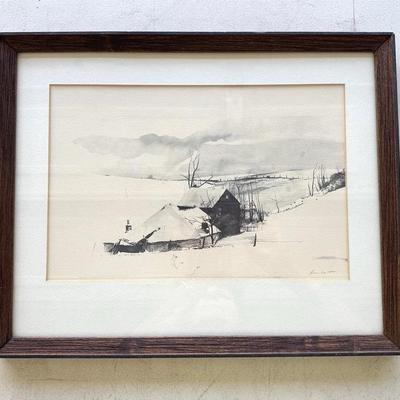 Andrew Wyeth, The Corner Signed Print 