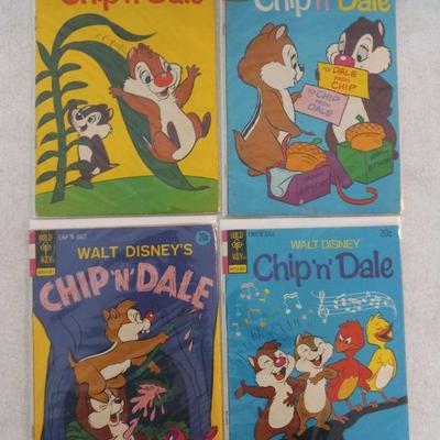Vintage 1971-1974 Gold Key Chip 'n' Dale Vol. 2 Comic Books - 4 in All