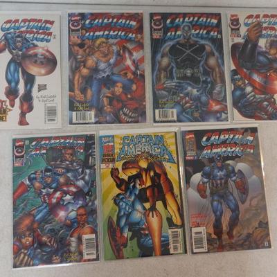Vintage Marvel Captain America Vol. 2 Comic Books - 7 in All