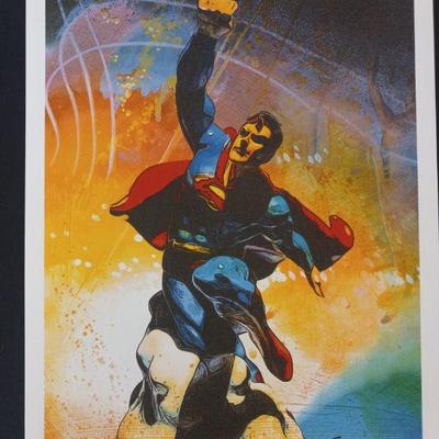 Signed Chris Conidis Print from Comi Con - Superman - 11" x 14"