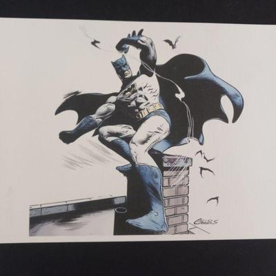 Signed Chris Conidis Print from Comi Con - Batman - 12" x 9"