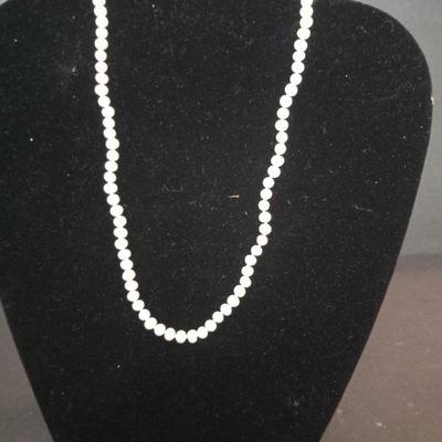 5-5.5mm Single Strand Pearl Necklace with 10k Spring Ring Clasp - 16" - New with Tag