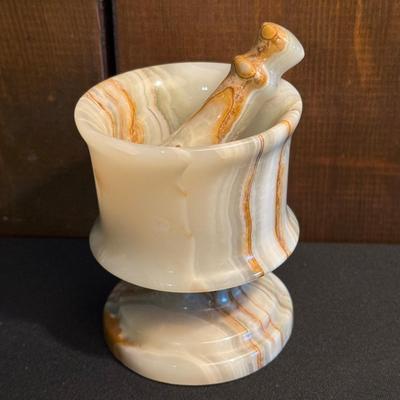 Green Onyx Mortar and Pestle