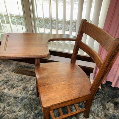 Wood School Desk