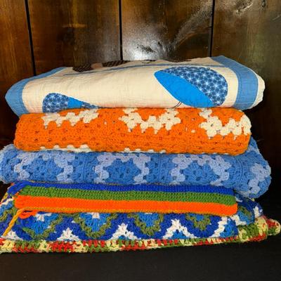 Afghans + Quilt 