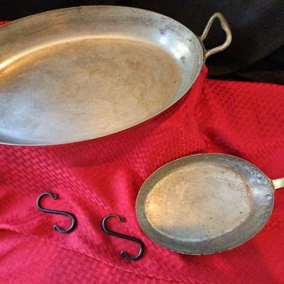 2 Brass And Copper Fish Pans