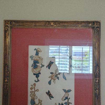Framed Stitched Relief Art