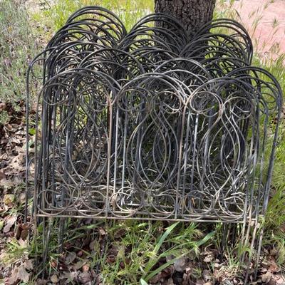 Metal garden fencing 
