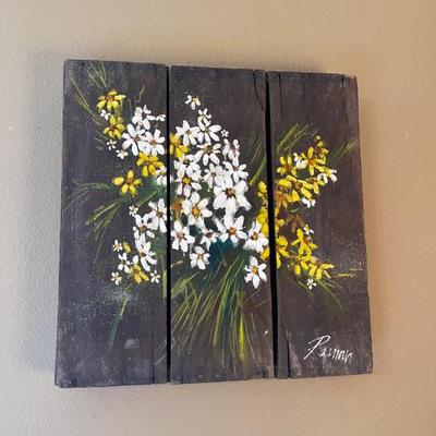 Painting on barn wood 
