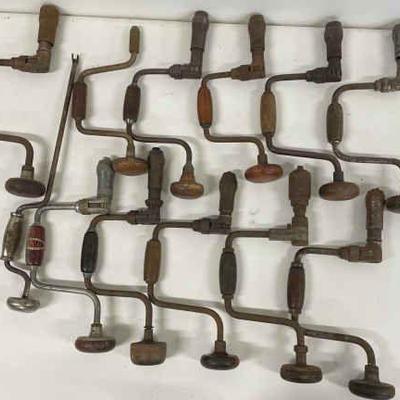 Bit Brace Hand Drills x12