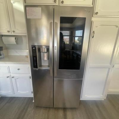 Cool fridge with knock feature 