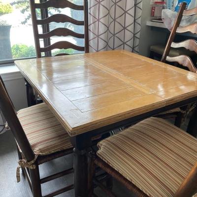 Solid dining table 