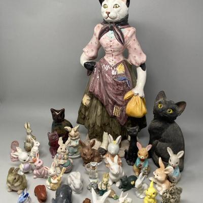 Cats & Bunnies Figurines 