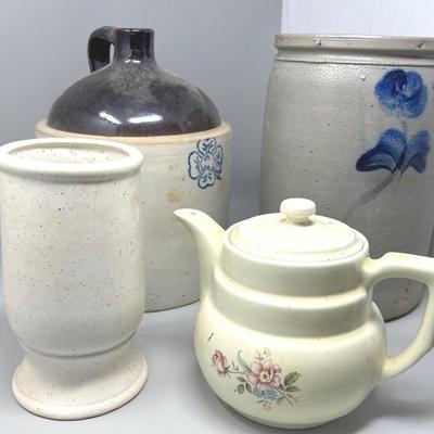 Stoneware Crock & Jug
