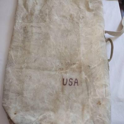 Vintage Navy Duffel 