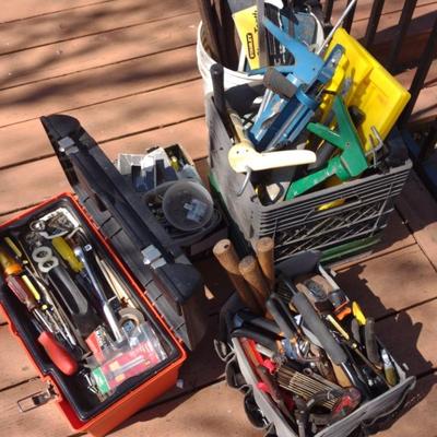 Large Hand Tool And Fasteners Mystery Lot
