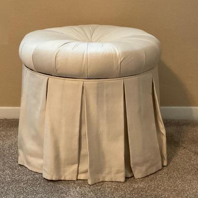 Small Fabric Ottoman 