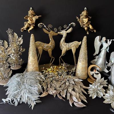 Sparkling Metallic Christmas Decor Collection
