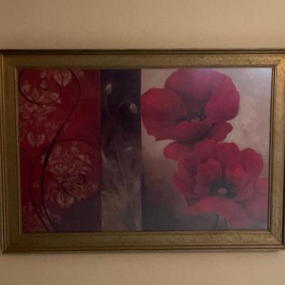 Framed Poppies Print