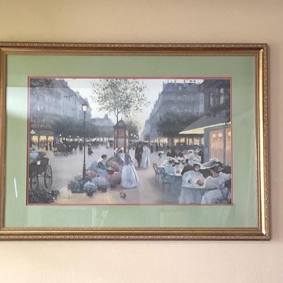 Christa Kieffer Framed Parisian Cafe’ Print