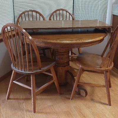 Oak Dining Table With 6 Chairs