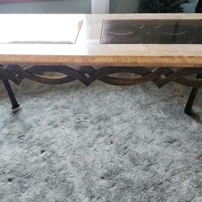 Sofa Table w/Marble & glass
