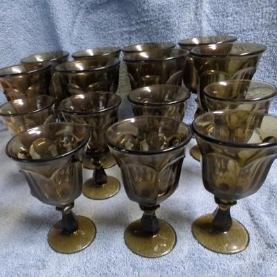 Vintage Imperial Glass Old Williamsburg Pattern Goblet