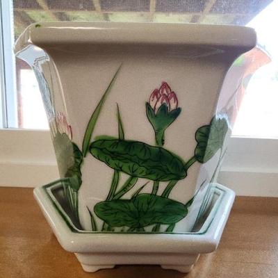 Andrea by Sadek Lily Flower Pot-Ceramic