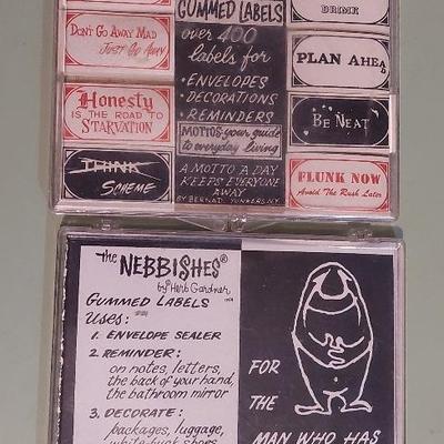 Vintage Herb Gardner Nebbishes Comic Labels 