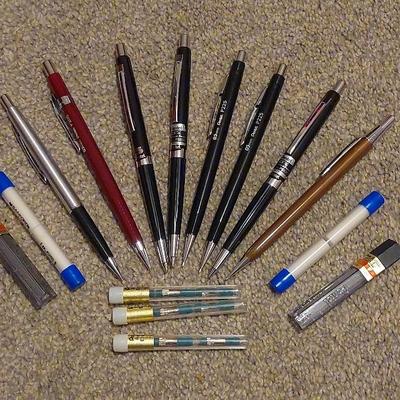 Pentel Pencils, Pens, Lead & Erasers 