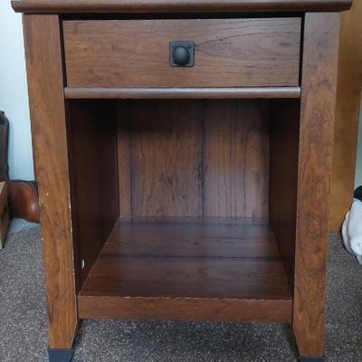 Wooden Night Stand Table. SAUDER