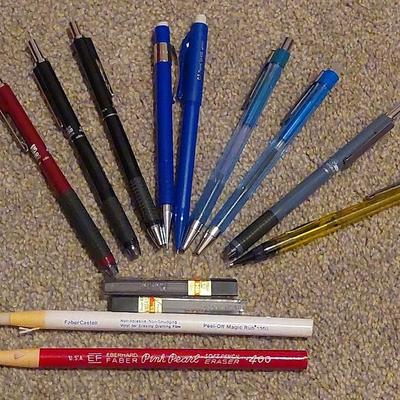 GRIP350, Pentel & Other. Pencils, Pens, Lead, Erasers 