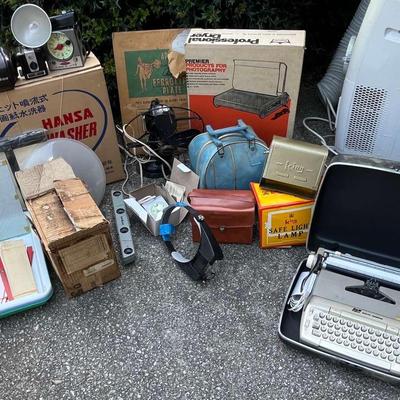 Vintage Cameras, Fan, Bowling Ball, Word Processor & More