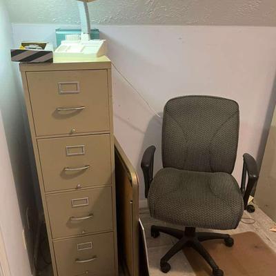 Filing Cabinet And Office Chair