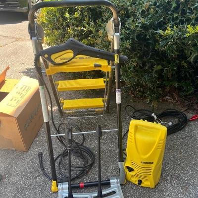 Karcher Pressure Washer & 4-1 Trolley 