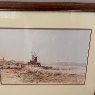Martin Sexton Windmill Watercolor Painting