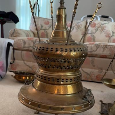 Large Brass Brazier