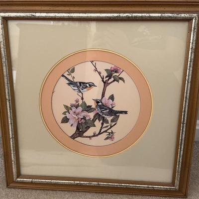 Charming Framed Bird Print 
