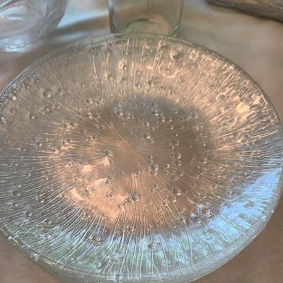 Vintage MCM Glass Salad Plates