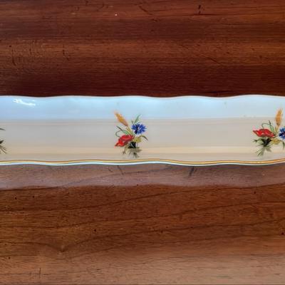 Limoge Floral Pen Tray Made In France 