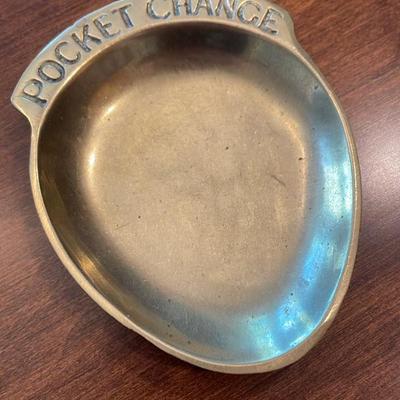 Brass Pocket Change Dish