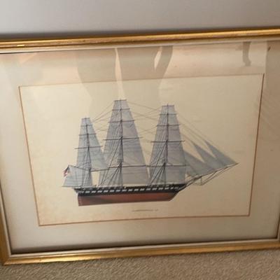 The Constitution Frigate Print