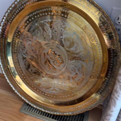 Brass Round Wall Hanging — 21 Inches Round